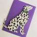 Sitting Dalmatian Shaped Greeting Card with Bell