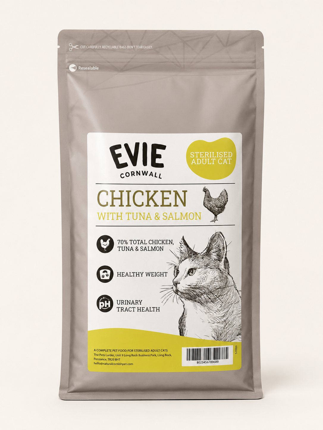 Evie Adult Chicken Tuna & Salmon - Cat Food - Dry | Natural Pet Shop