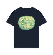 Navy Printed T-shirt Back