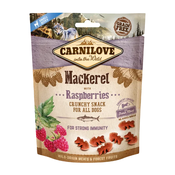 Carnilove Mackerel with Raspberries treats for dogs