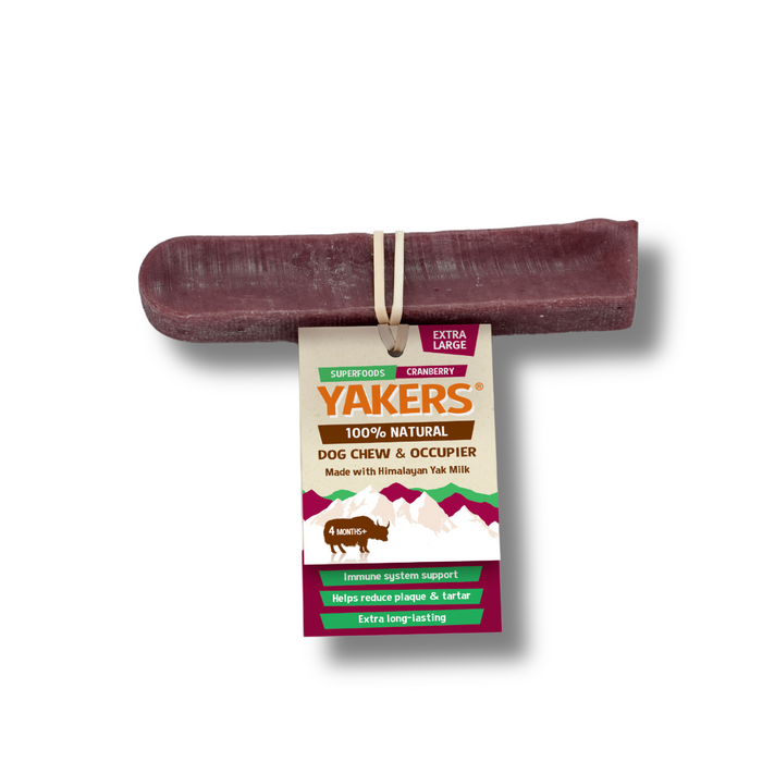 Yakers Cranberry Dog Chew | Natural chew for dogs
