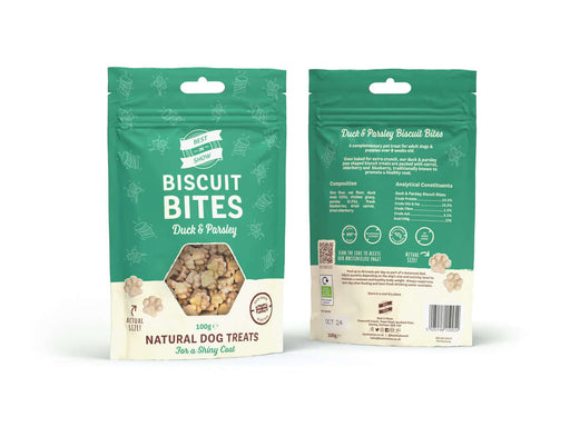  Best In Show Duck & Parsley Biscuit Bites 100g Natural Dog Treats