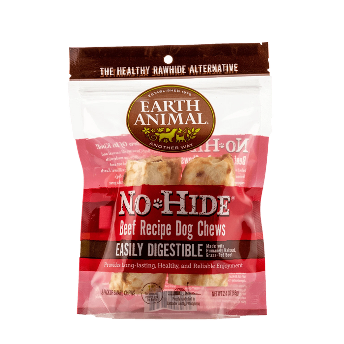 Earth Animal No-Hide Wholesome Beef Chew - 2 Pack - Natural Dog Chew