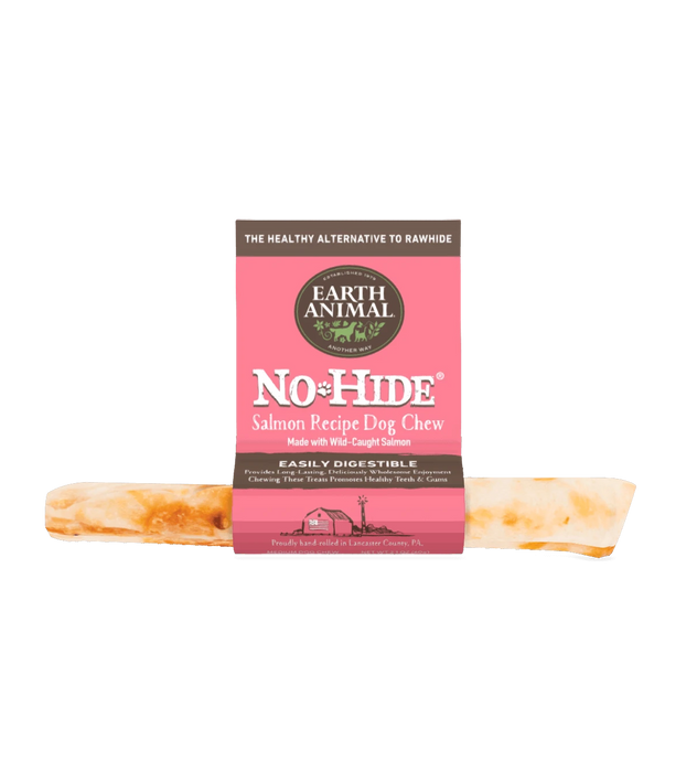 Earth Animal No-Hide Wholesome Salmon Chew - Medium - Natural Dog Chew