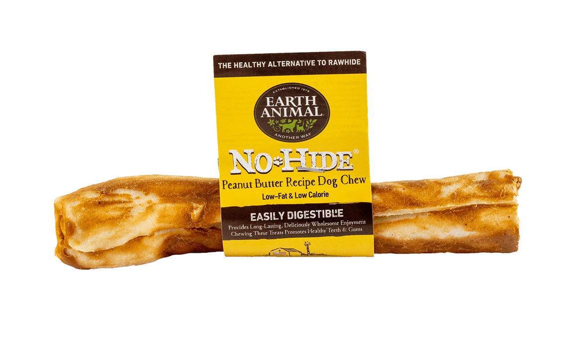Earth Animal No-Hide Peanut Butter Chew - Medium - Natural Dog Chew