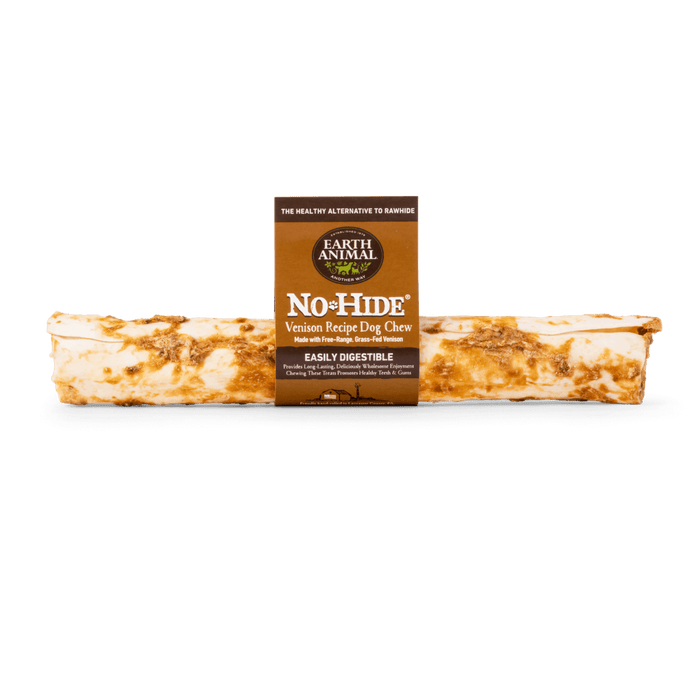Earth Animal No-Hide Venison Chew - Large - Natural Dog Chew