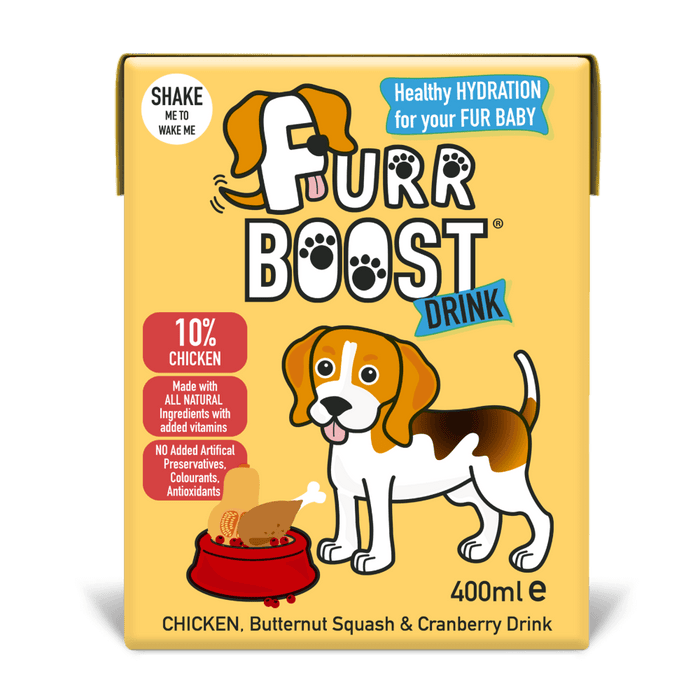 Furr Boost Dog Drink Chicken, Butternut Squash and Cranberry Carton 400ml