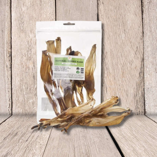 JR Pet Products Natural Rabbit Ears without Hair - Natural Dog Chews Available At The Pets Larder Natural Pet Shop. 