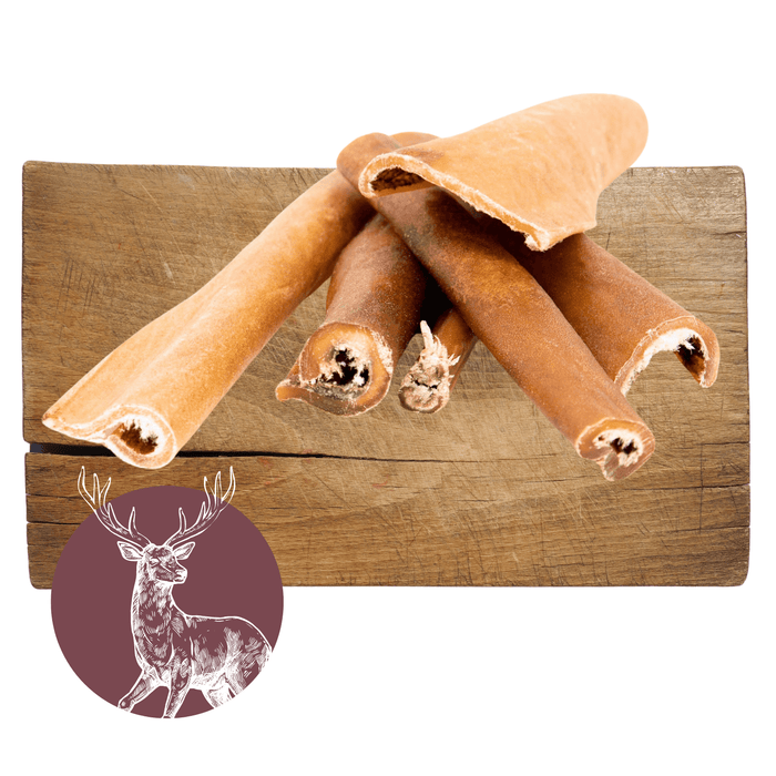 Natural venison skin meat chew for dogs. Natural Dog Chew Available At The Pets Larder Natural Pet Shop.