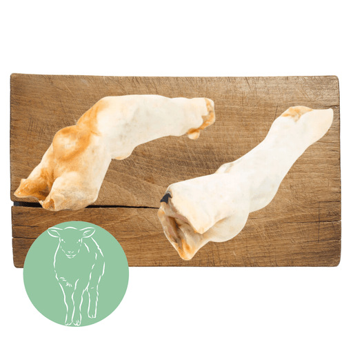 Lamb Trotters meat chew for dogs - A Natural Dog Chew Available At The Pets Larder Natural Pet Shop.