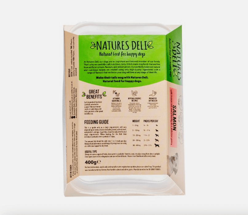 Natures Deli Salmon with Parsley & Brown Rice - Natural Wet Dog Food