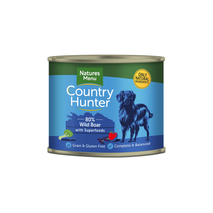 Natures Menu Country Hunter Wild Boar Can - Natural Wet Dog Food