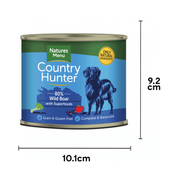 Natures Menu Country Hunter Wild Boar Can - Natural Wet Dog Food
