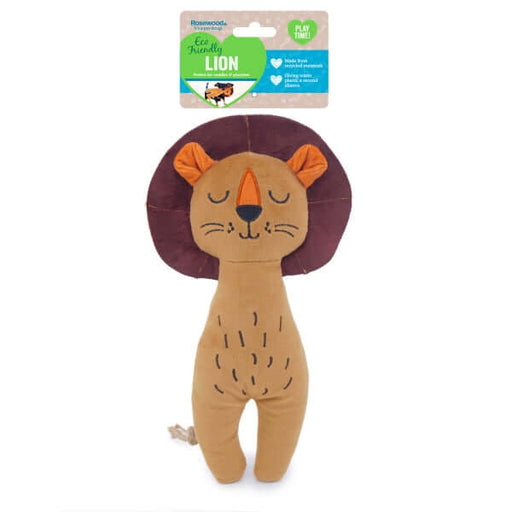 Rosewood ECO Friendly Lion Dog Toy Available At The Pets Larder Natural Pet Shop 
