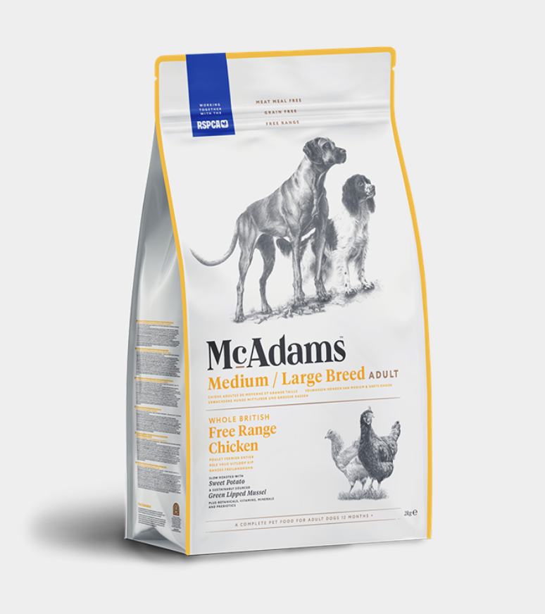 Mcadams Medium/ Large Breed Free Range Chicken - Natural Dry Dog Food | Pet Shop