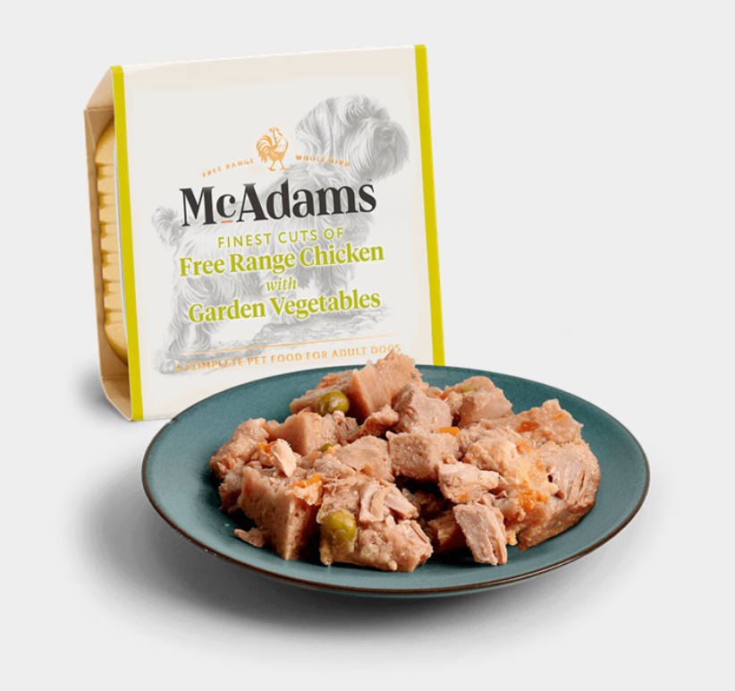 Mcadams Free Range Chicken with Garden Vegetables - Natural Wet Dog Food | Pet Shop