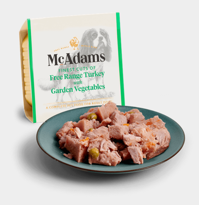 Mcadams Free Range Turkey with Garden Vegetables - Natural Wet Dog Food | Pet Shop