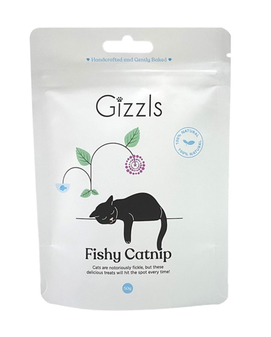 Gizzls Catnip Fish Treats