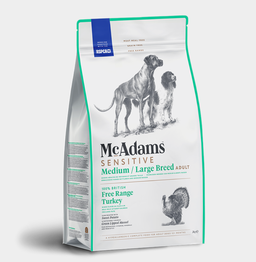 Mcadams Medium/large Breed Free Range Turkey - Natural Dry Dog Food | Pet Shop
