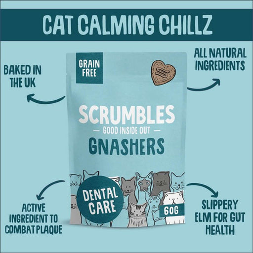 Scrumbles Cat Treats Gnashers Dental Bites At The Pets Larder Natural Pet Shop
