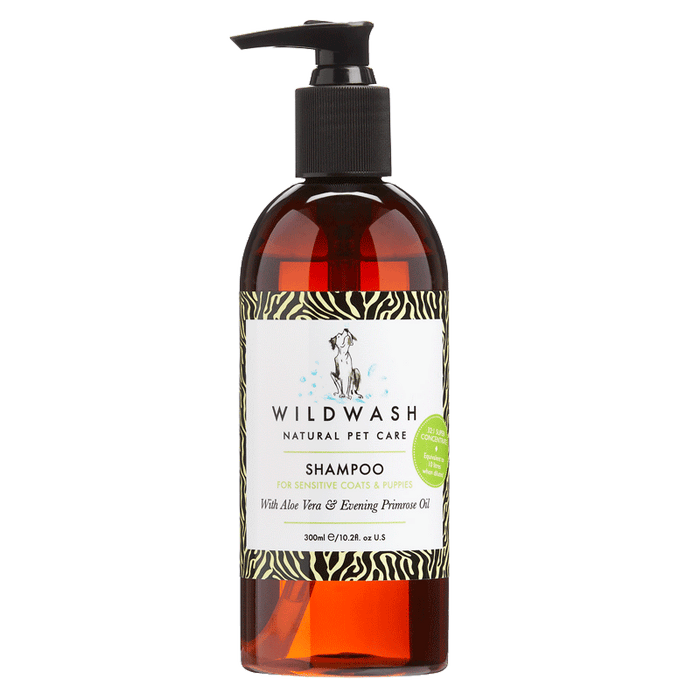 Wildwash Sensitive Shampoo for Itchy Allergy Skin & puppies 300ml | Natural grooming