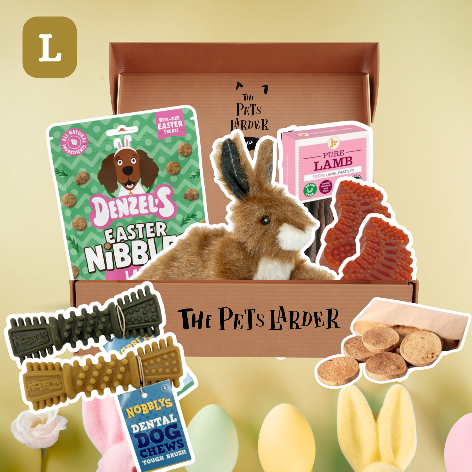 The Pets Larder - Monthly Treat Subscription Box for Dogs Large - Natural Treats for | Natural Pet Shop