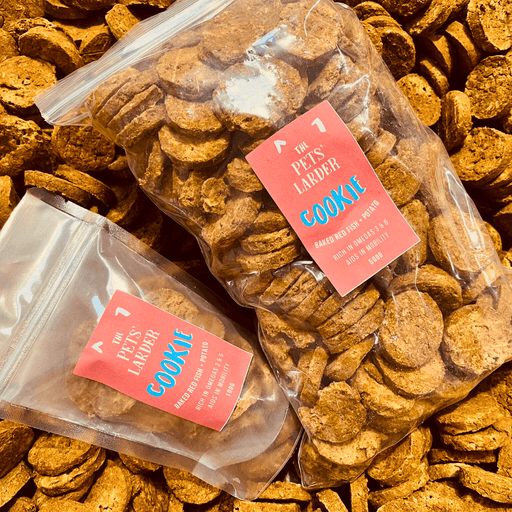 The Pets Larder Baked Red Fish, White Fish & Potato Cookies Natural Baked Dog Treats