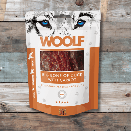 Woof Big Bone of Duck with Carrot | Natural treats for dogs.