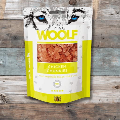 Woolf Chicken Chunkies | Natural treats for dogs.