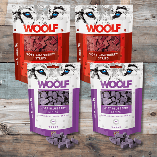 Woof Fruity Soft Strips Bundle | Natural treats for dogs.