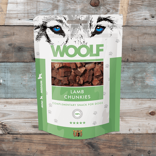 Woof Lamb Chunkies | Natural treats for dogs.