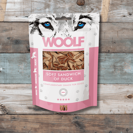 Woolf Soft Sandwich of Duck | Natural treats for dogs.