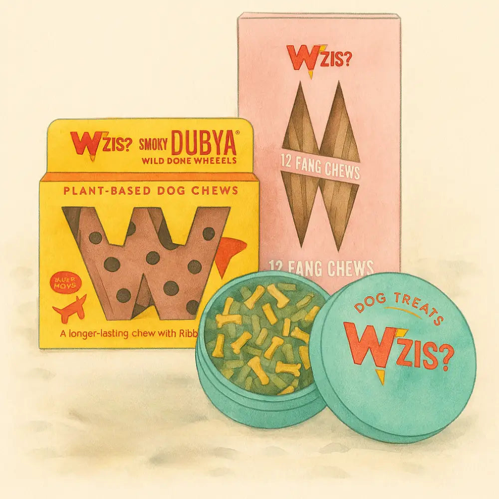 A W’Zis Trio - dog present