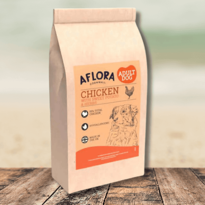 Aflora Chicken with Sweet Potato 2kg Grain Free Dog Food - Natural Dry Dog Food