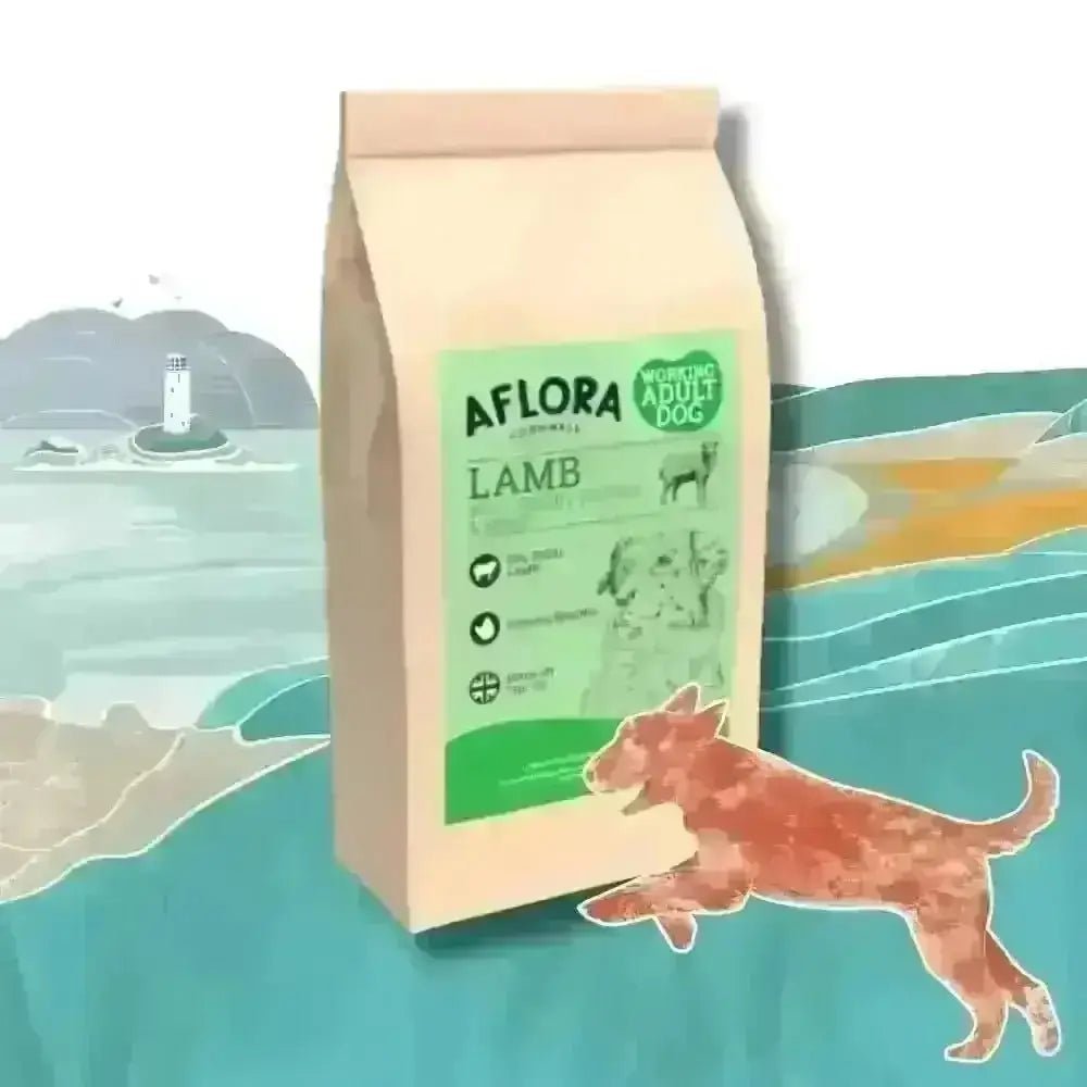 Aflora Lamb Grain Free Dog Food bag showcasing premium grain free lamb formula