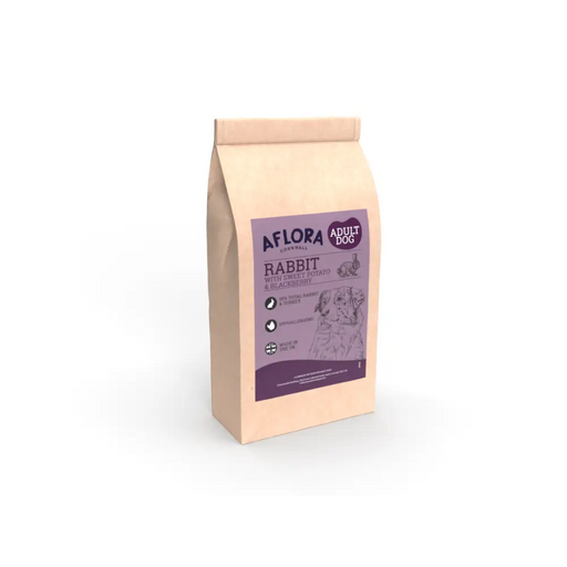 Aflora Rabbit Grain Free Dog Food - 2kg - Natural Dry Dog Food