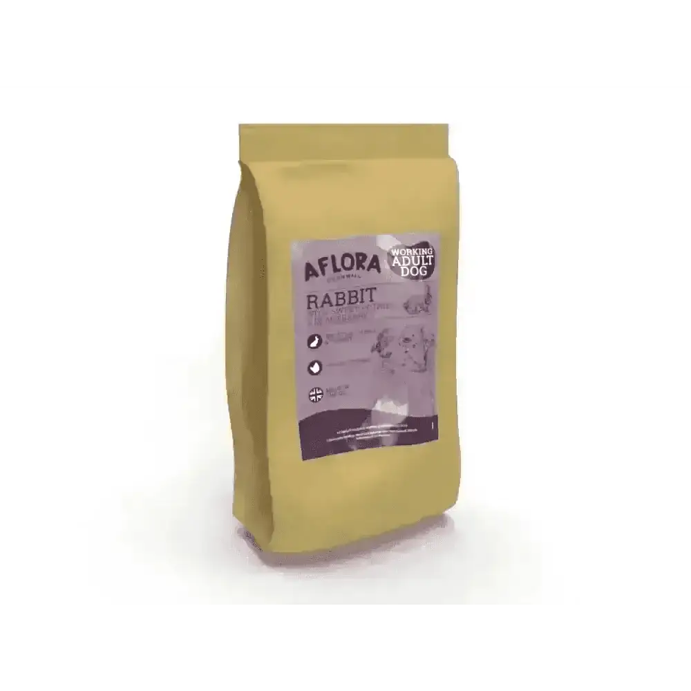 Aflora Rabbit Grain Free Dog Food bag with sweet potato