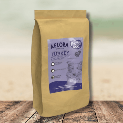Aflora Senior Turkey 15kg Grain Free Dog Food - Natural Dry Dog Food