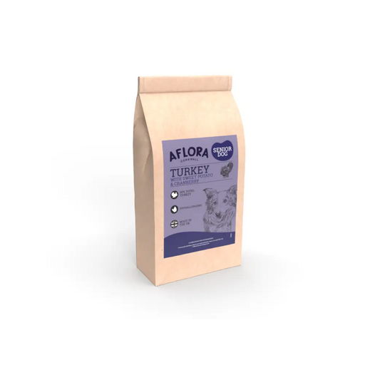 Aflora Senior Turkey 2kg Grain Free Dog Food - Natural Dry Dog Food