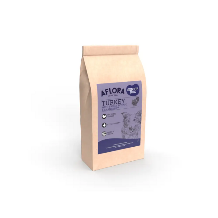 Aflora Senior Turkey 2kg Grain Free Dog Food - Natural Dry Dog Food