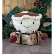 Ancol Mikey Mince Pie – Plush Christmas Dog Toy with Squeaker - Toys | Natural Pet Shop