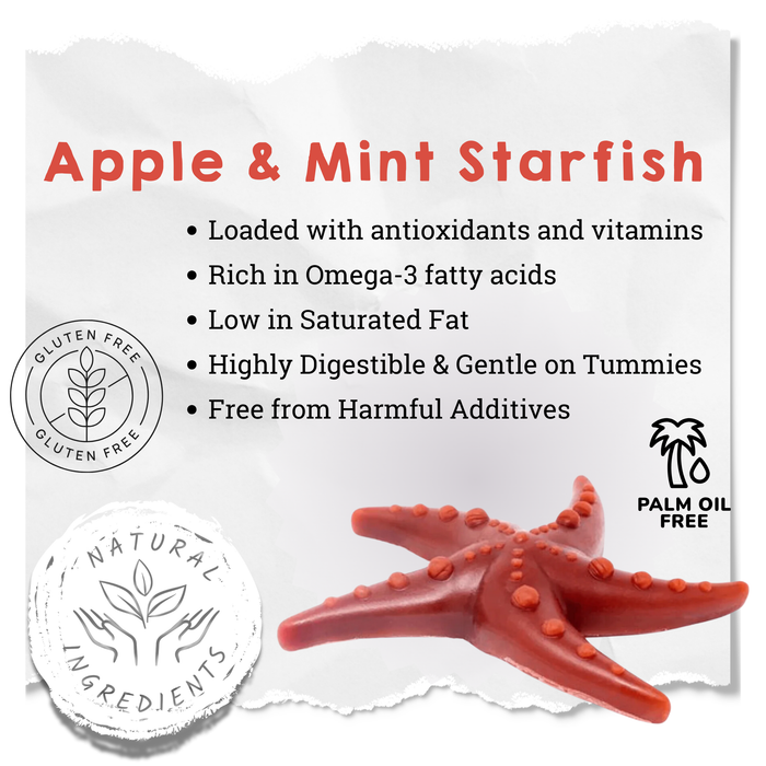 Apple & Mint Starfish - Natural Dog Chew