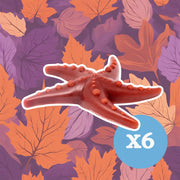 Starfish toy in brown with suction cups from Apple & Mint promotes fresh breath and star fish chews