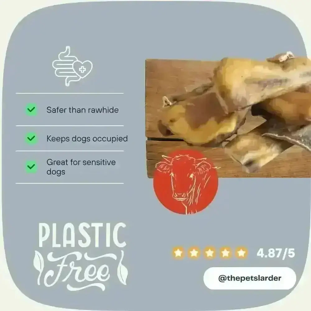 Beef muscle chew toy in natural rubber, yellow-brown hues, 1kg bag
