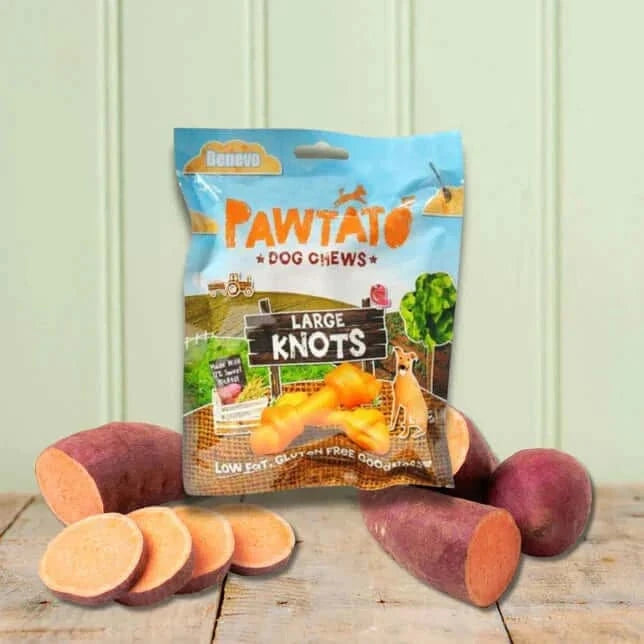 Benevo Pawtato Large Knots Vegetable Dog Chew