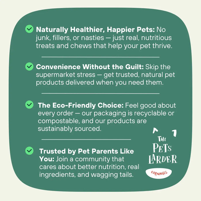 Benevo Pawtato Tubes with Turmeric & Chicory Root Vegan Dog Chew - Natural Dog Chew
