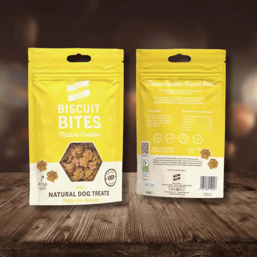 Best In Show Mature Cheddar Biscuit Bites 100g Natural Dog Treats