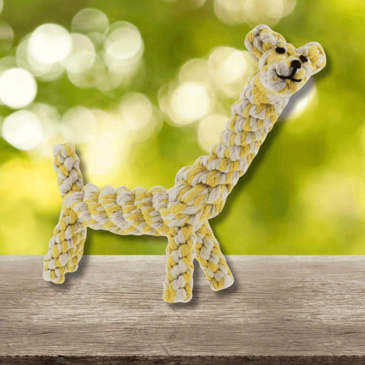 Best In Show Gerald The Giraffe Rope Toy Natural Dog Toy