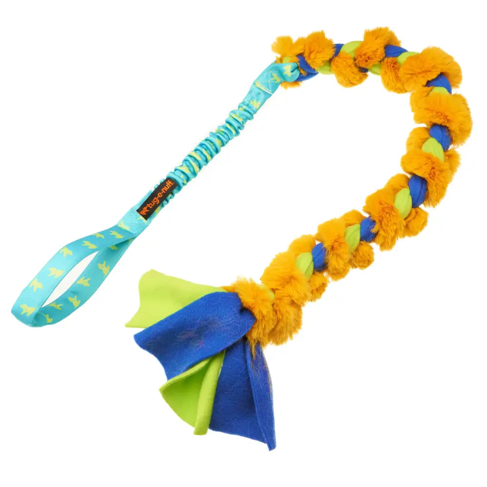 Big Twizzler - Teal Pattern Handle - Bungee Tug Toy