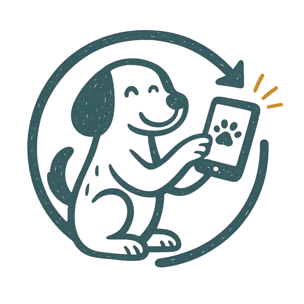 Blue cat-shaped phone case with paw print design and orange lightning bolt accent.